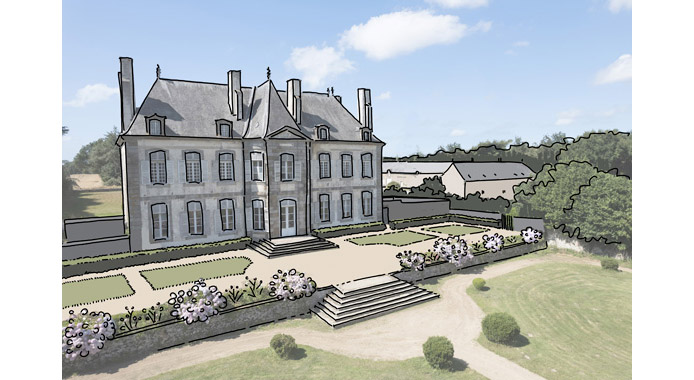 Vue projet de la restauration de la Petite Terrasse